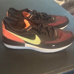 Nike Black and Neon Athletic Shoes